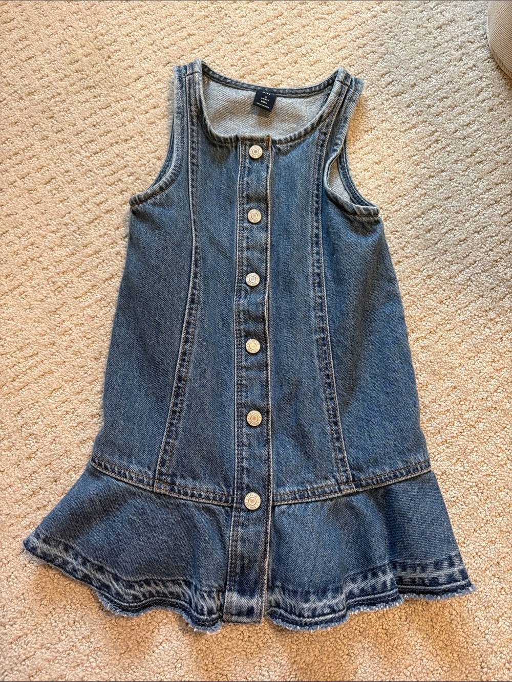 GAP Light Blue Denim Button-Front Dress
